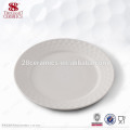 Prato de louça de porcelana simples prato branco pratos personalizados para restaurante